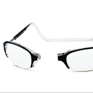 Clic Half Frame Black Reading Glasses 👓 +3.00